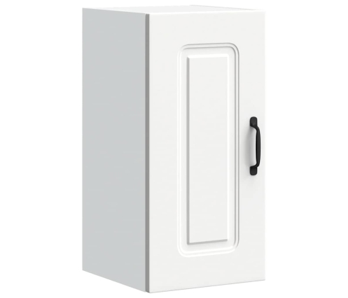 Virtuves Sienas Skapītis, Kalmar, Balts, Inženierijas Koks Vidaxl