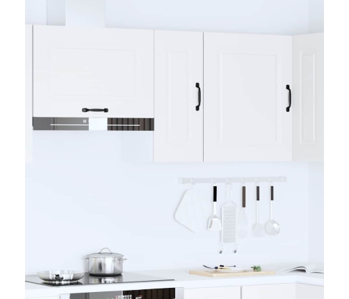 Virtuves Sienas Skapītis, Kalmar, Balts, Inženierijas Koks Vidaxl