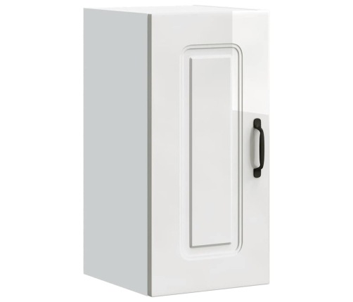 vidaXL virtuves sienas skapītis Kalmar spīdīgi balta inženierijas koks