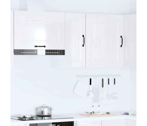 vidaXL virtuves sienas skapītis Kalmar spīdīgi balta inženierijas koks