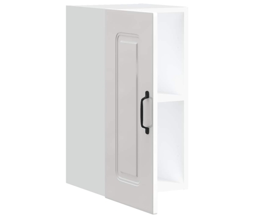 vidaXL virtuves sienas skapītis Kalmar spīdīgi balta inženierijas koks