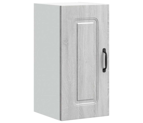 Virtuves Sienas Skapītis Kalmar Pelēka Koka Inženierijas Koks Vidaxl