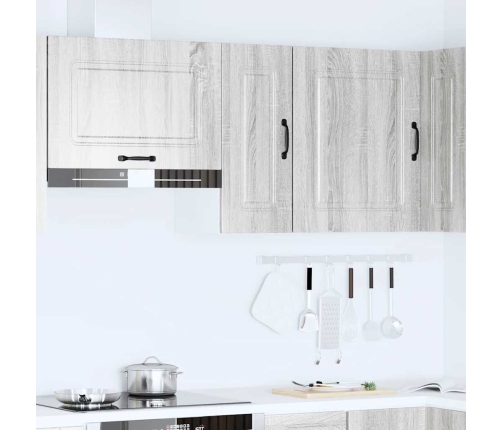 Virtuves Sienas Skapītis Kalmar Pelēka Koka Inženierijas Koks Vidaxl