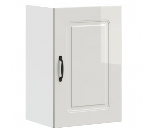 Virtuves Sienas Skapītis Kalmar Spīdīgi Balta Inženierijas Koks Vidaxl