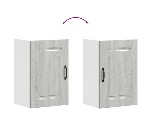 vidaXL virtuves sienas skapītis Kalmar pelēka koka inženierijas koks