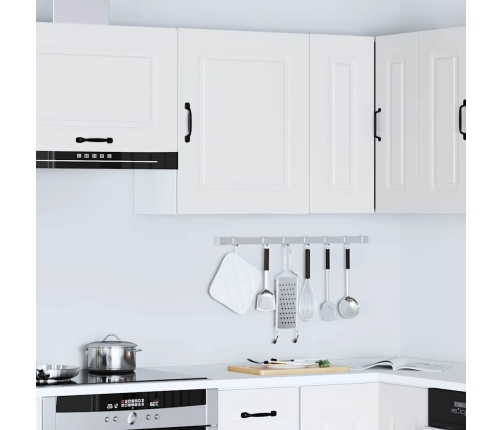 Virtuves Sienas Skapītis, Kalmar, Balts, Inženierijas Koks Vidaxl