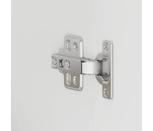 Virtuves Sienas Skapītis, Kalmar, Balts, Inženierijas Koks Vidaxl