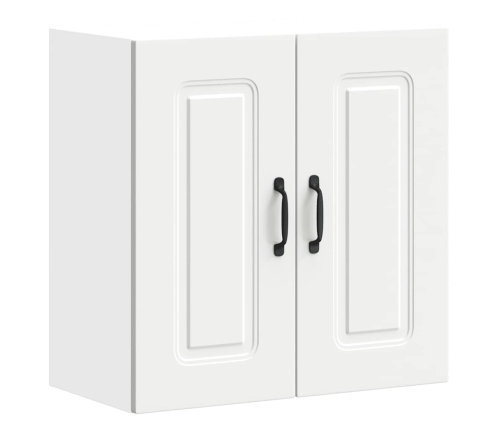 Virtuves Sienas Skapītis, Kalmar, Balts, Inženierijas Koks Vidaxl