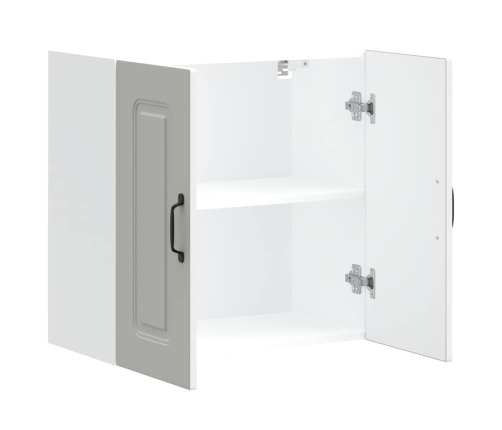 Virtuves Sienas Skapītis, Kalmar, Balts, Inženierijas Koks Vidaxl