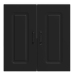 vidaXL virtuves sienas skapītis, Kalmar, melns, inženierijas koks