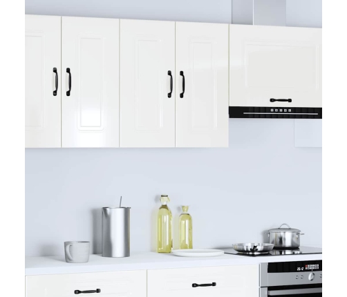 vidaXL virtuves sienas skapītis Kalmar spīdīgi balta inženierijas koks