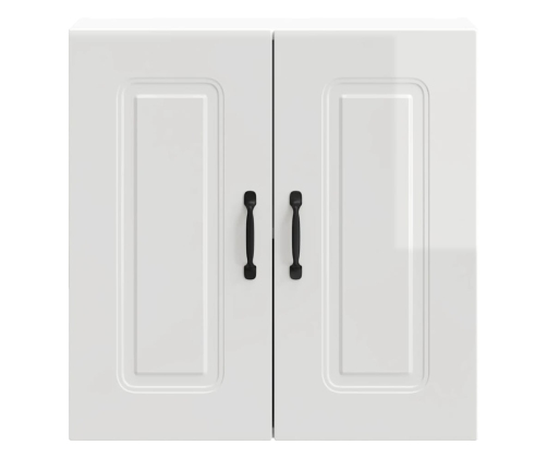 vidaXL virtuves sienas skapītis Kalmar spīdīgi balta inženierijas koks