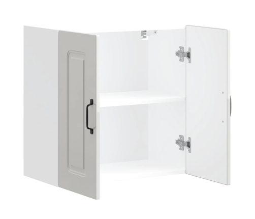 vidaXL virtuves sienas skapītis Kalmar spīdīgi balta inženierijas koks