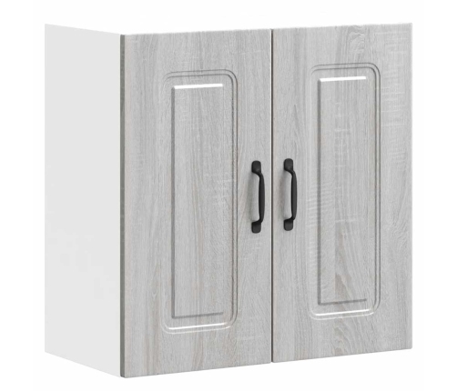 Virtuves Sienas Skapītis Kalmar Pelēka Koka Inženierijas Koks Vidaxl