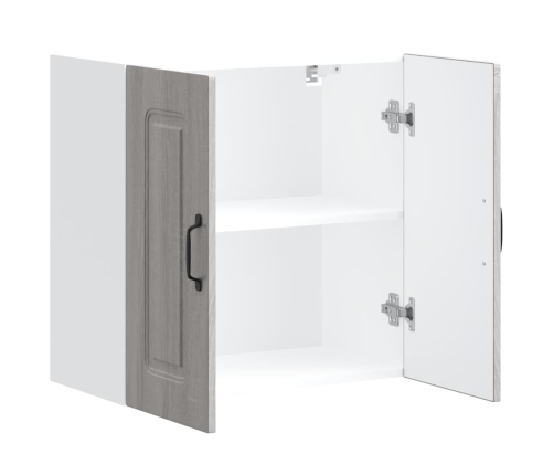 Virtuves Sienas Skapītis Kalmar Pelēka Koka Inženierijas Koks Vidaxl