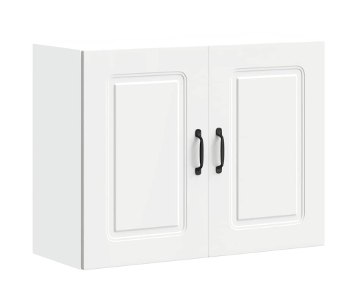 Virtuves Sienas Skapītis, Kalmar, Balts, Inženierijas Koks Vidaxl