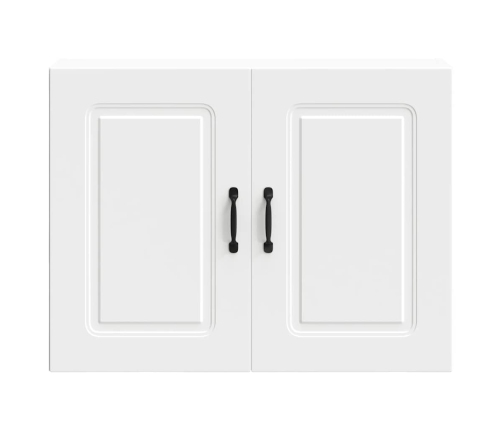 Virtuves Sienas Skapītis, Kalmar, Balts, Inženierijas Koks Vidaxl