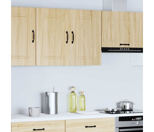 Virtuves Sienas Skapītis, Kalmar, Ozolkoka, Inženierijas Koks Vidaxl