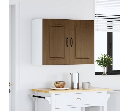 Virtuves Sienas Skapītis Kalmar Brūna Ozola Inženierijas Koks Vidaxl