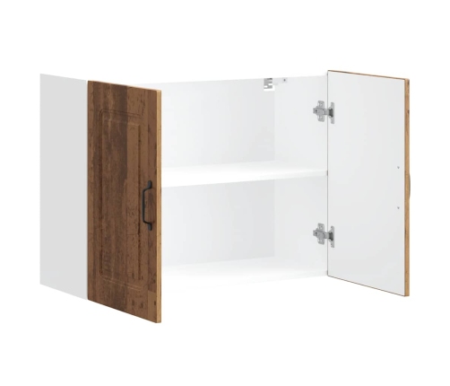 Virtuves Sienas Skapītis Kalmar Veca Koka Inženierijas Koks Vidaxl