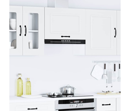 Virtuves Sienas Skapītis, Kalmar, Balts, Inženierijas Koks Vidaxl