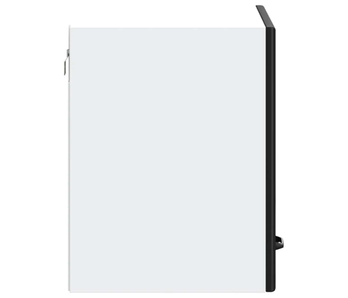 vidaXL virtuves sienas skapītis, Kalmar, melns, inženierijas koks