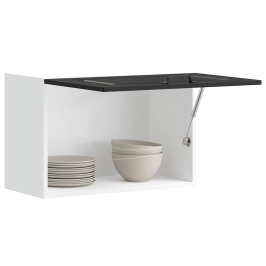 Virtuves Sienas Skapītis, Kalmar, Melns, Inženierijas Koks Vidaxl