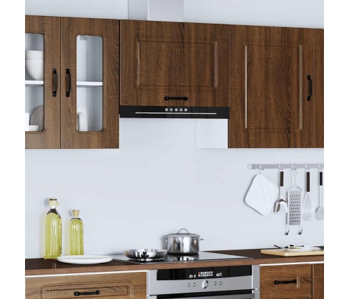 Virtuves Sienas Skapītis Kalmar Brūna Ozola Inženierijas Koks Vidaxl