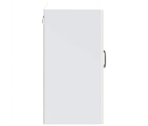 Virtuves Sienas Skapis Ar Stikla Durvīm Kalmar Balts Vidaxl