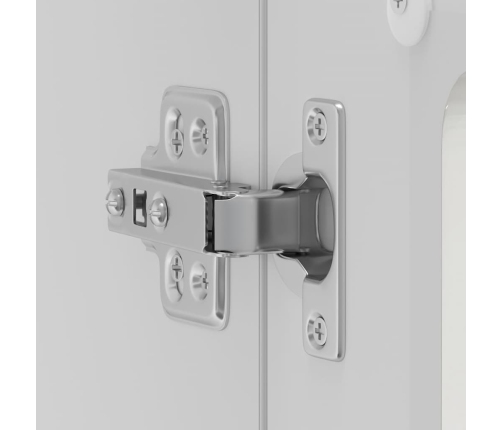 vidaXL virtuves sienas skapis ar stikla durvīm Kalmar spīdīgi balta