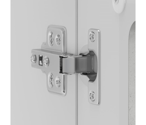 Virtuves Sienas Skapis Ar Stikla Durvīm Kalmar Betona Pelēks Vidaxl