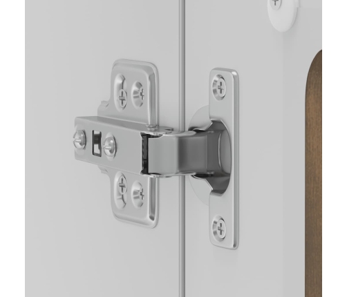 Virtuves Sienas Skapis Ar Stikla Durvīm Kalmar Ozolkoka Krāsa Vidaxl