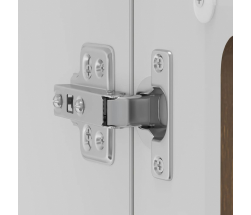 vidaXL virtuves sienas skapis ar stikla durvīm Kalmar brūna ozola