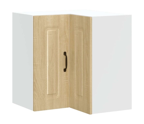 vidaXL virtuves sienas stūra skapis Kalmar ozolkoka inženierijas koks