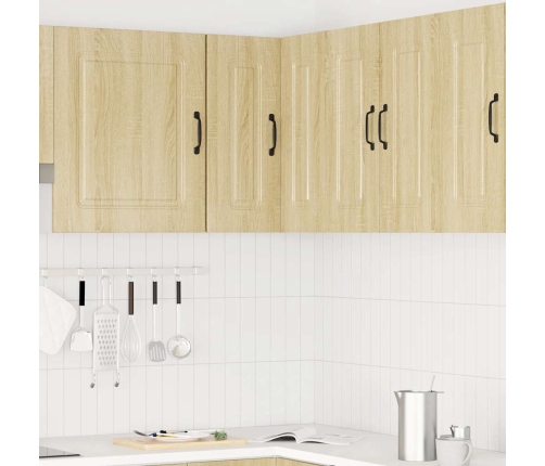 vidaXL virtuves sienas stūra skapis Kalmar ozolkoka inženierijas koks