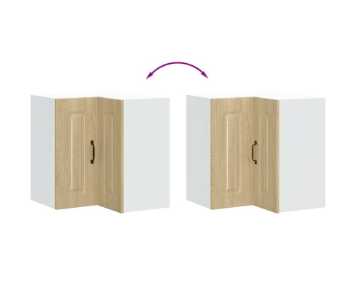 vidaXL virtuves sienas stūra skapis Kalmar ozolkoka inženierijas koks