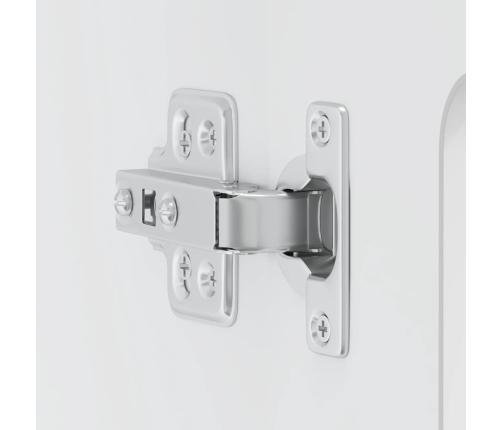 Virtuves Sienas Skapis Ar Stikla Durvīm Kalmar Balts Vidaxl