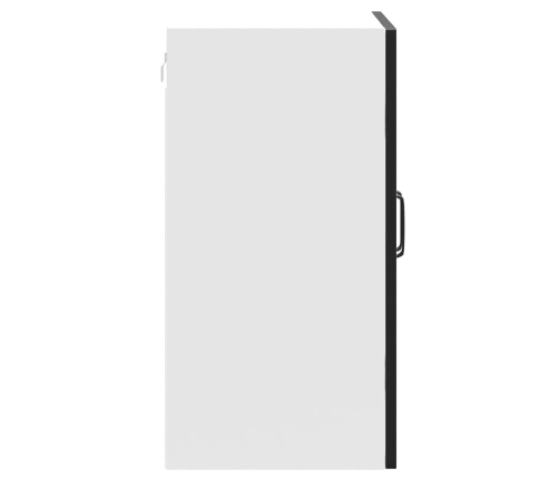 vidaXL virtuves sienas skapis ar stikla durvīm Kalmar melns