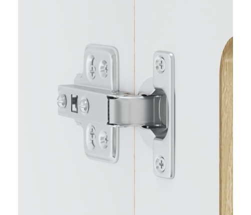 Virtuves Sienas Skapis Ar Stikla Durvīm Kalmar Ozolkoka Krāsa Vidaxl