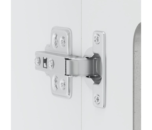 Virtuves Sienas Skapis Ar Stikla Durvīm Kalmar Betona Pelēks Vidaxl