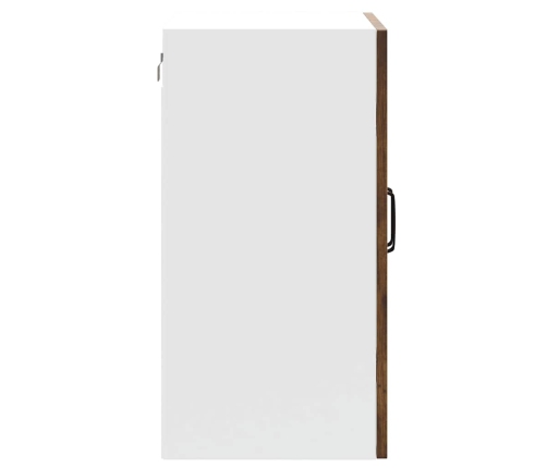 Virtuves Sienas Skapis Ar Stikla Durvīm Kalmar Ozolkoka Krāsa Vidaxl