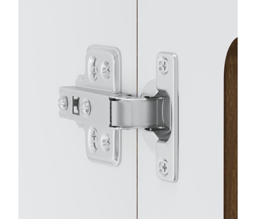 vidaXL virtuves sienas skapis ar stikla durvīm Kalmar brūna ozola