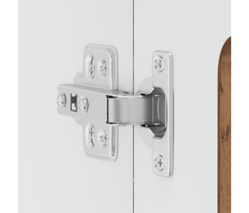 vidaXL virtuves sienas skapis ar stikla durvīm Kalmar veca koka