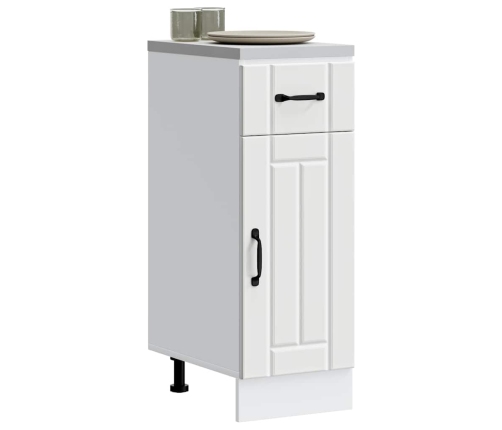 Virtuves Apakšējai Skapītis, Lucca, Balts, Inženierijas Koks Vidaxl