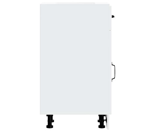 Virtuves Apakšējai Skapītis, Lucca, Balts, Inženierijas Koks Vidaxl