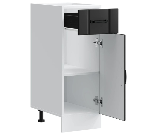 Virtuves Apakšējai Skapītis, Lucca, Melns, Inženierijas Koks Vidaxl