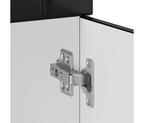 Virtuves Apakšējai Skapītis, Lucca, Melns, Inženierijas Koks Vidaxl