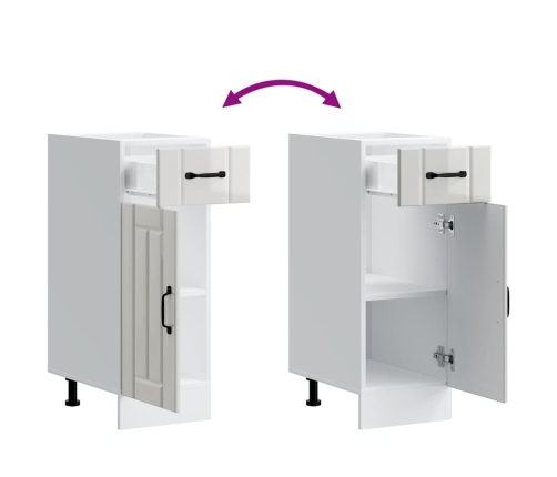 Virtuves Apakšējai Skapītis, Lucca, Inženierijas Koks Vidaxl