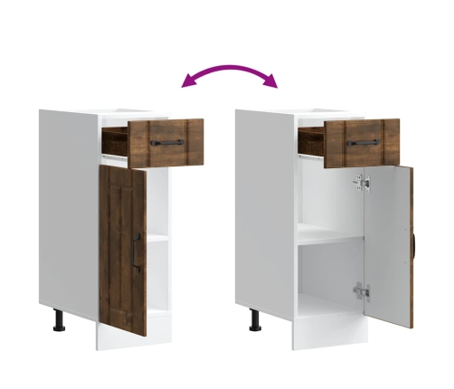 Virtuves Apakšējai Skapītis, Lucca, Ozolkoka Krāsa Vidaxl