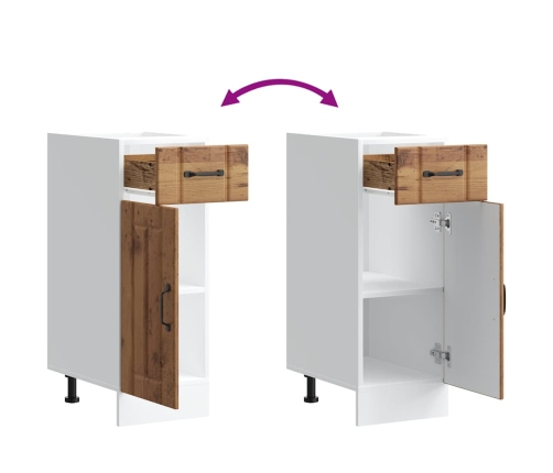 Virtuves Apakšējai Skapītis, Lucca, Veca Koka Vidaxl